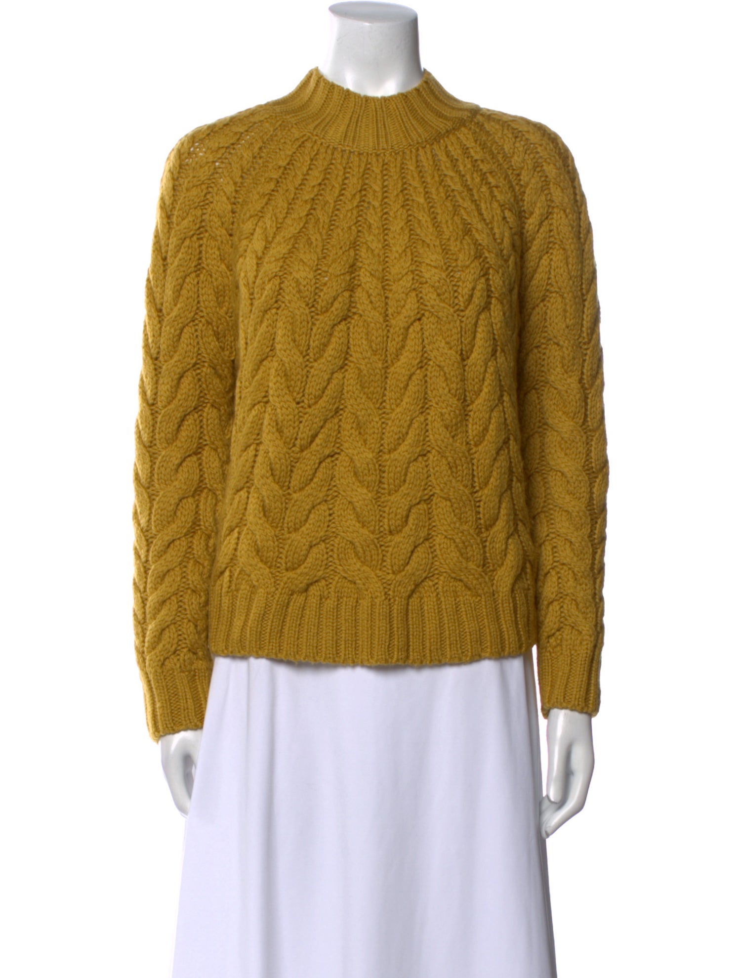 La Maille Sezane Merino Wool Mock Neck Sweater