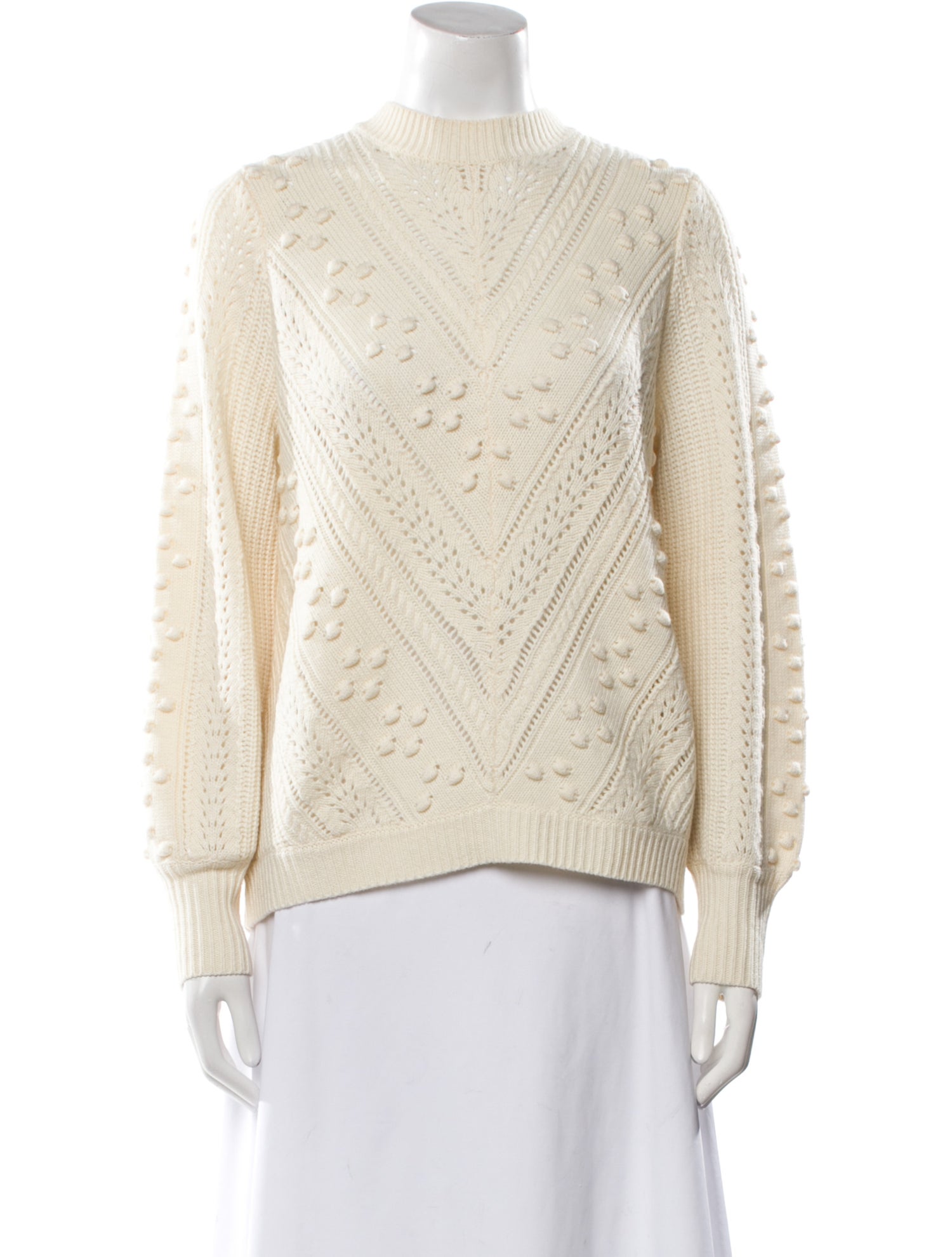 La Maille Sezane Mock Neck Sweater