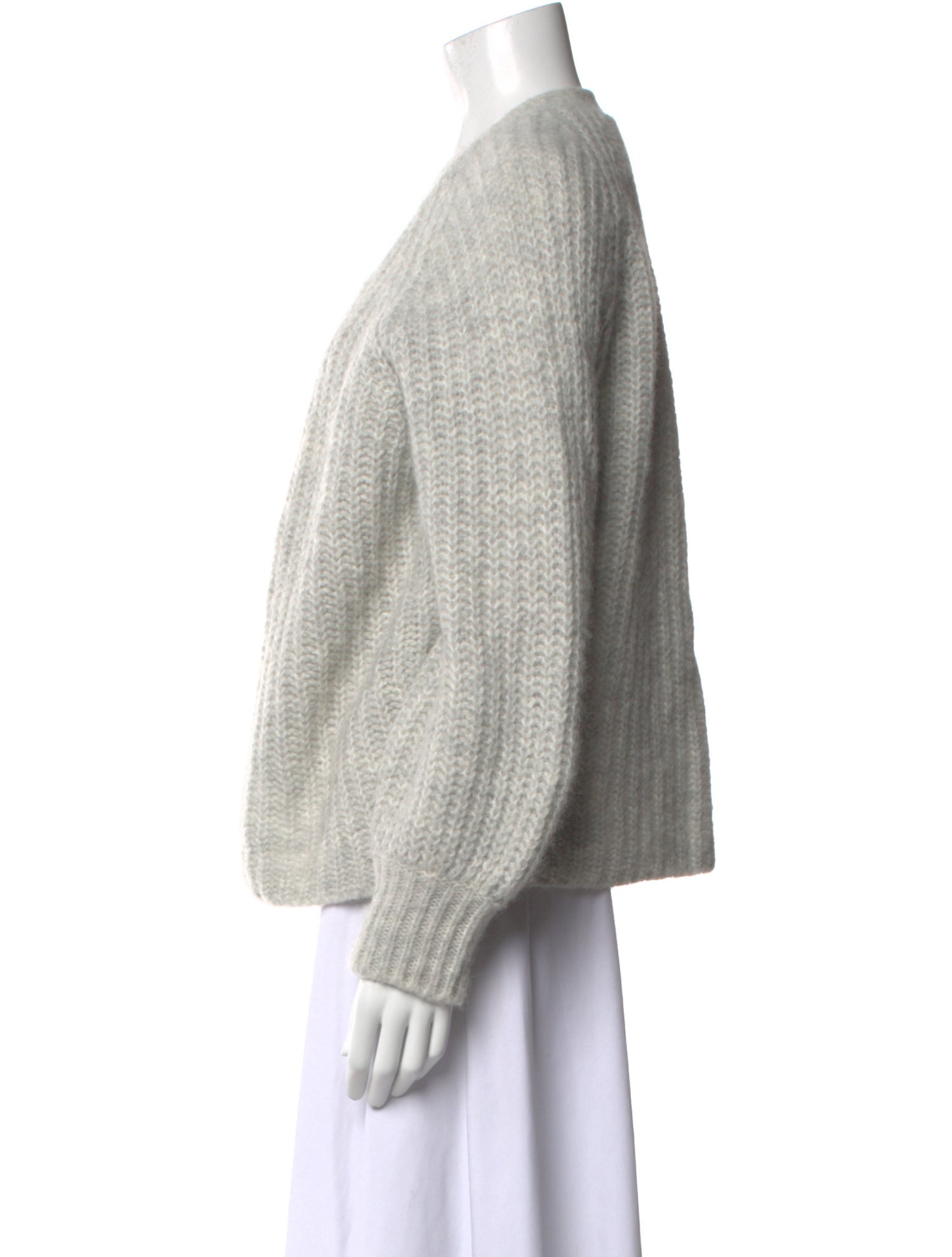 La Maille Sezane Alpaca V-Neck Sweater