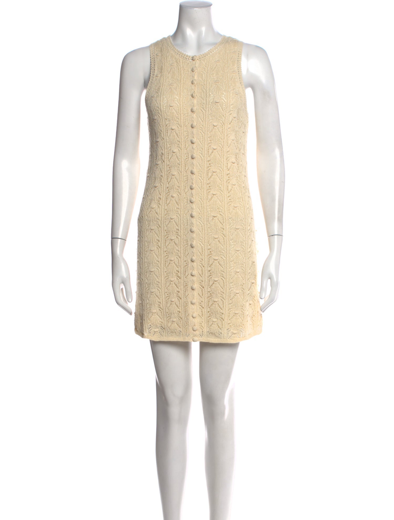La Maille Sezane Crew Neck Mini Dress
