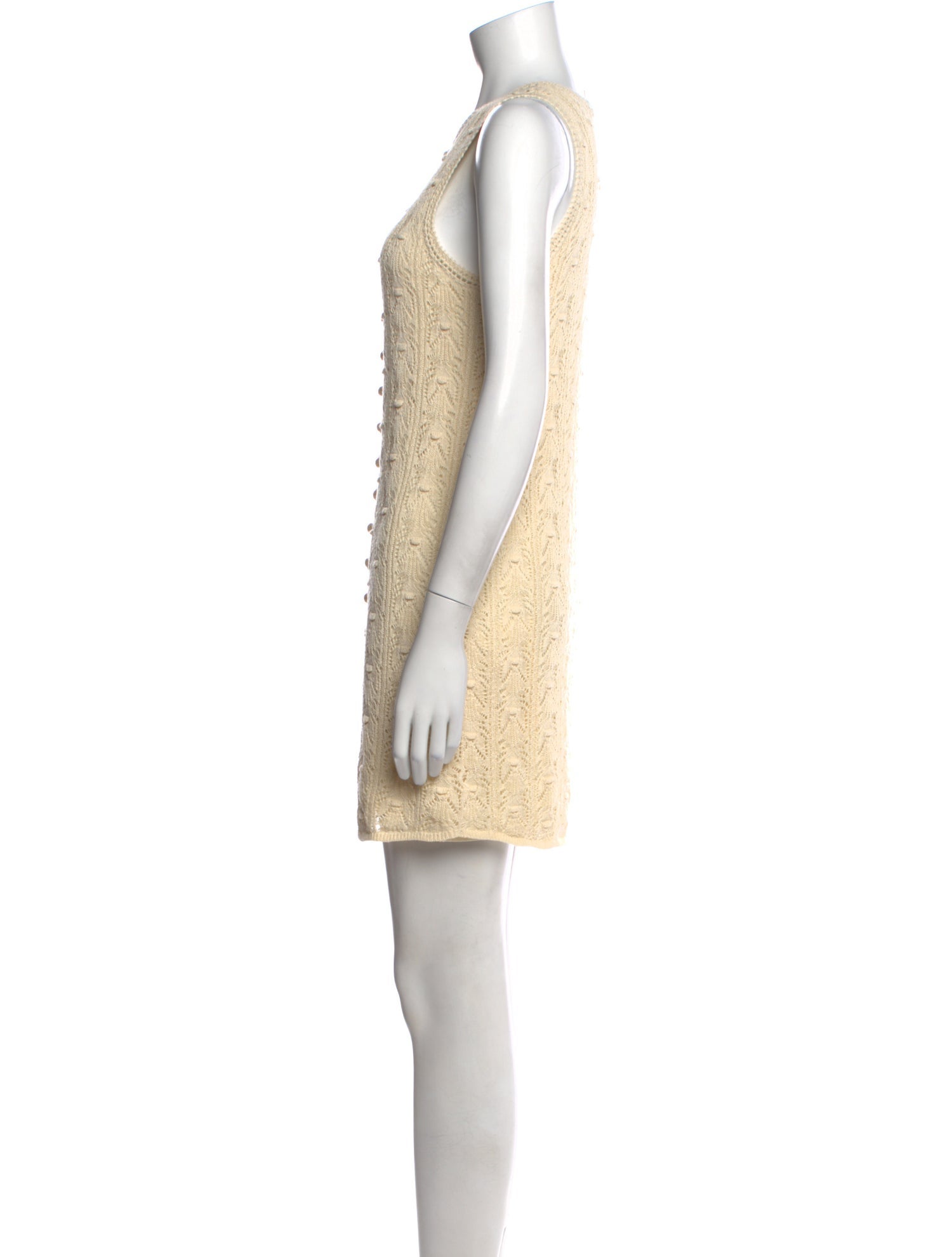 La Maille Sezane Crew Neck Mini Dress