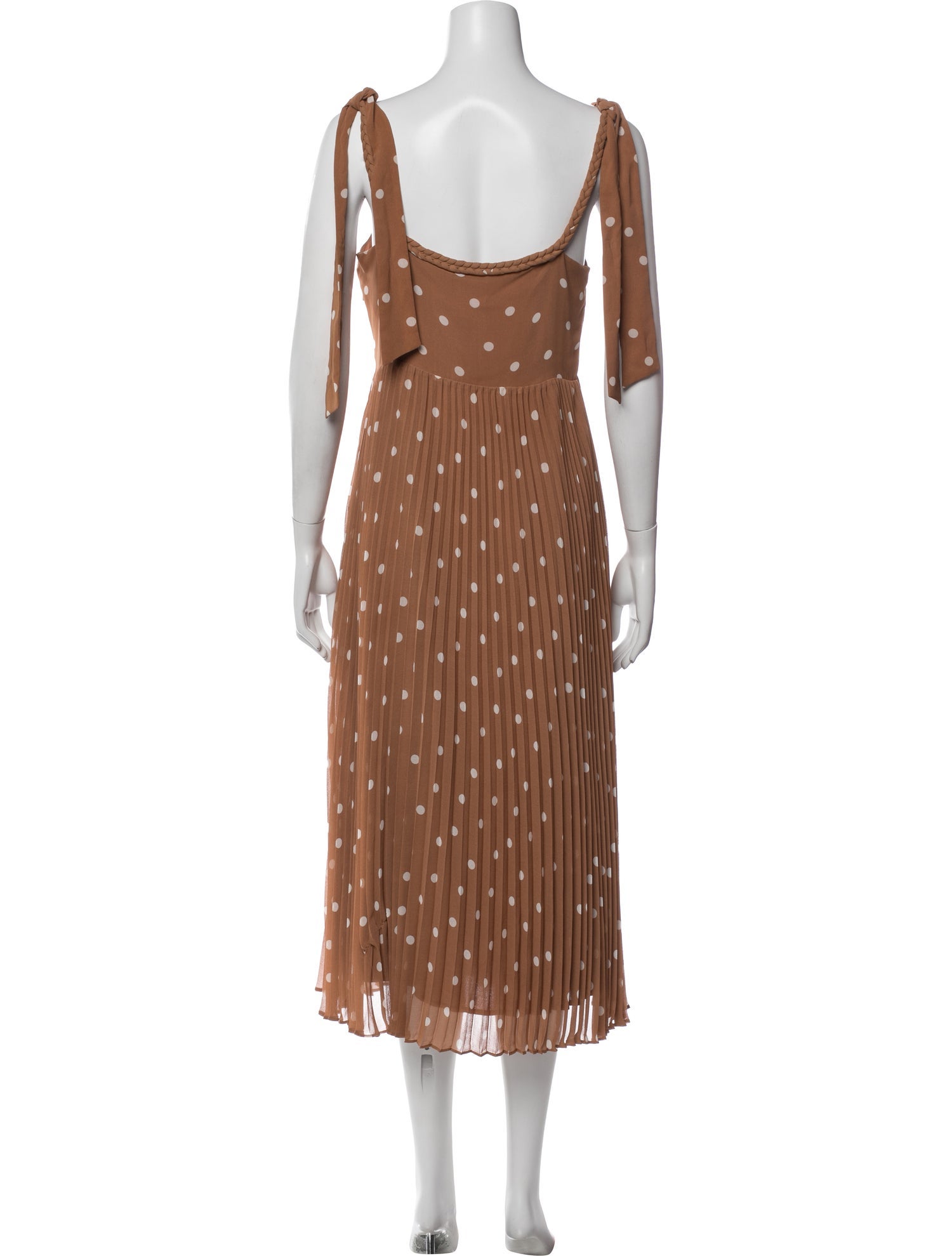 Szane Polka Dot Print Midi Length Dress w/ Tags - Brown Dresses, Clothing - WLMSA30012 | The RealReal Szane Polka Dot Print Midi Length Dress w/ Tags - Brown Dresses, Clothing - WLMSA30012 | The RealReal