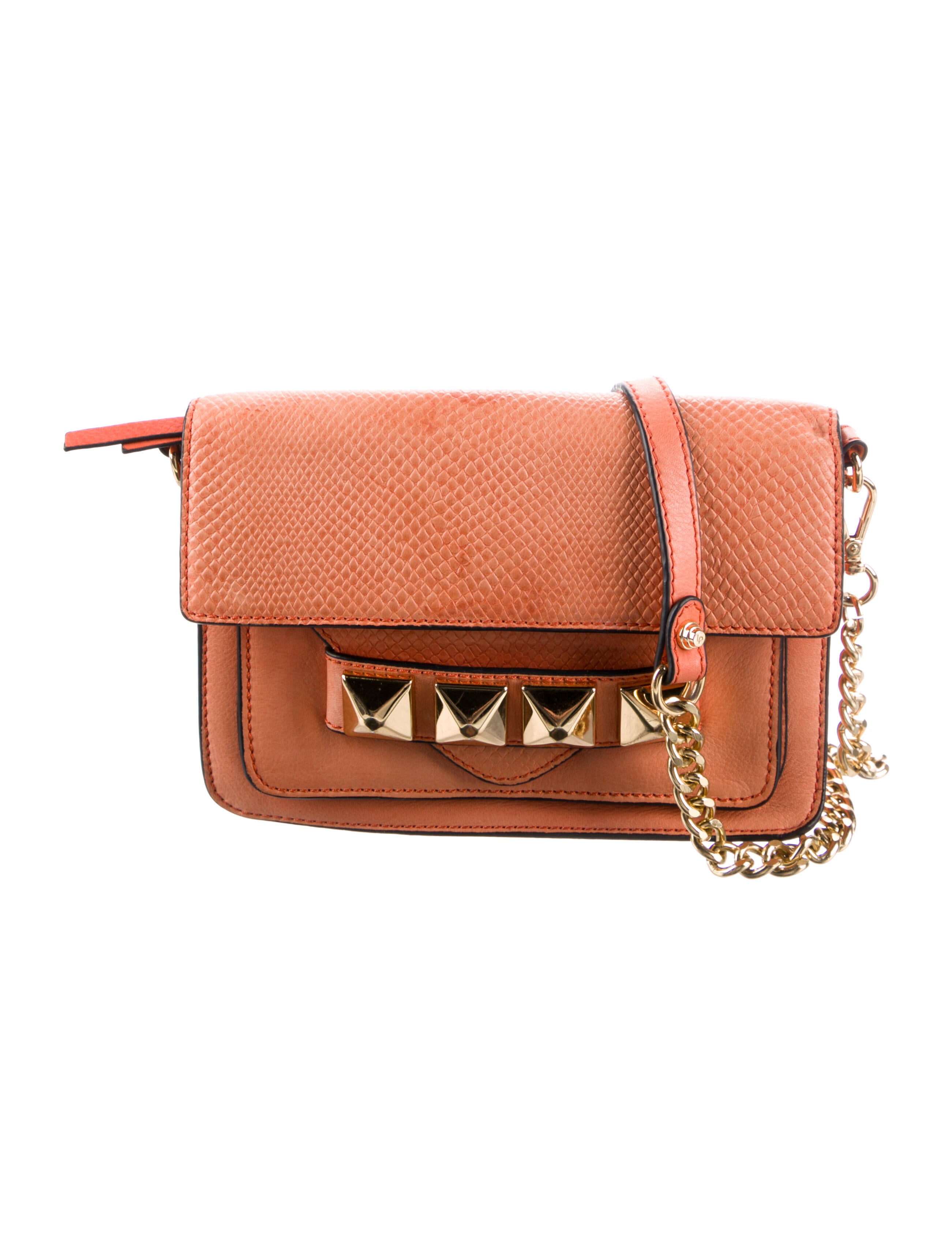 Linea Pelle Leather Crossbody Bag Orange Crossbody Bags, Handbags