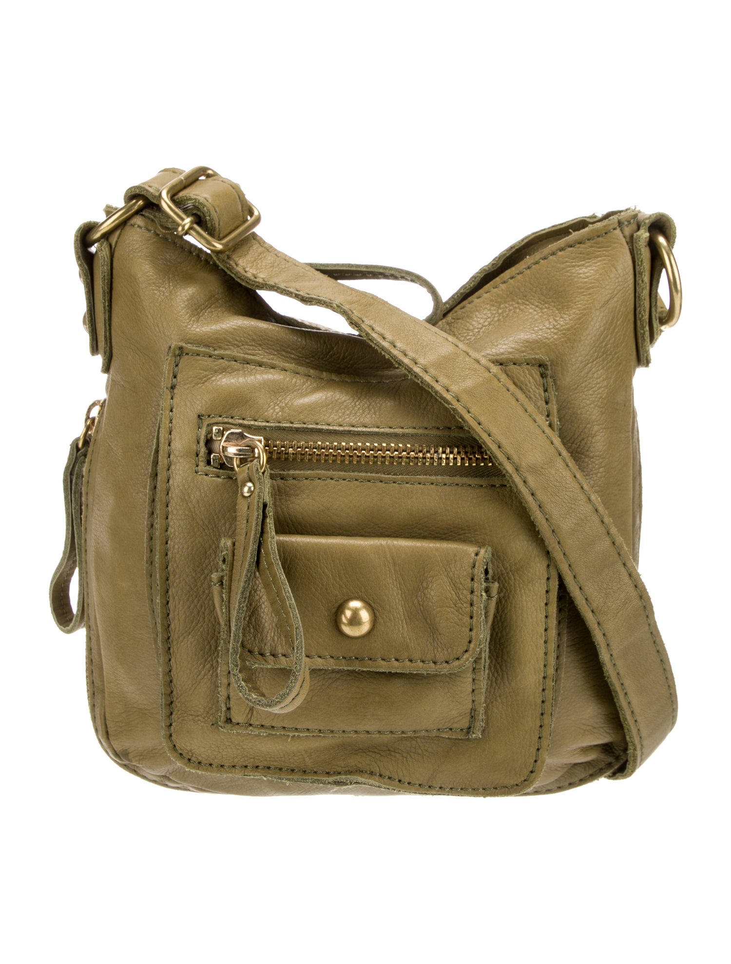 Linea Pelle Leather Messenger Bag