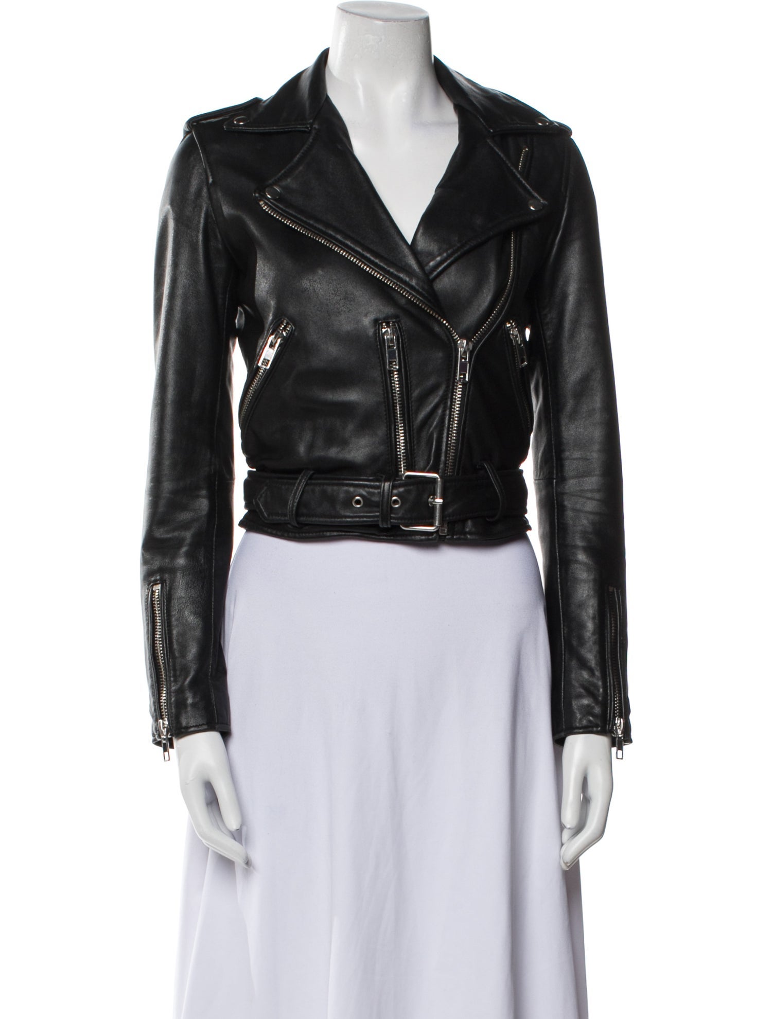 Linea Pelle Leather Biker Jacket