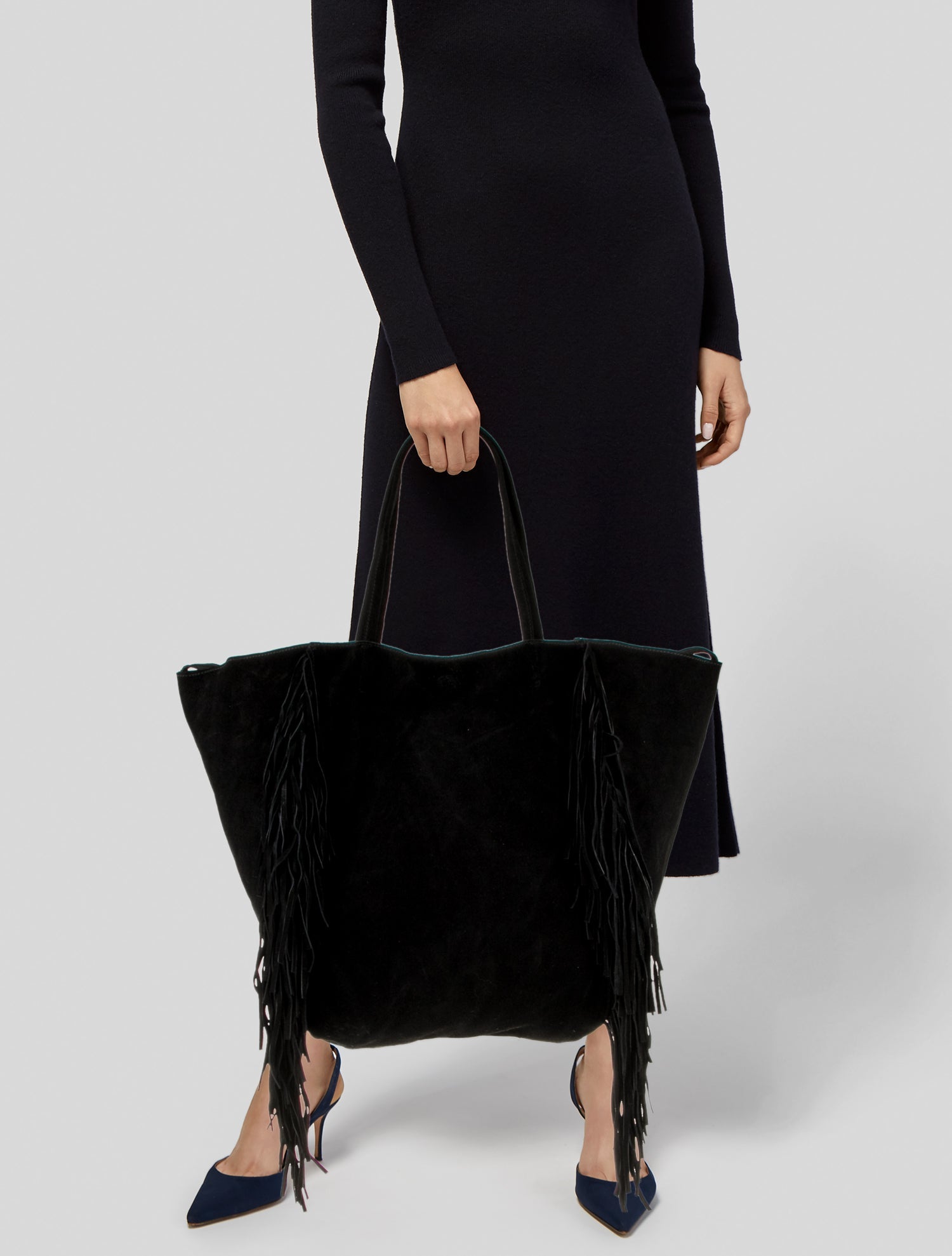 Linea Pelle Suede Shoulder Bag