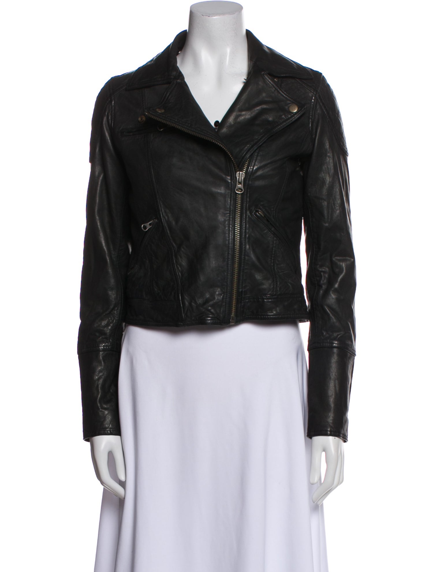 Linea Pelle Leather Biker Jacket