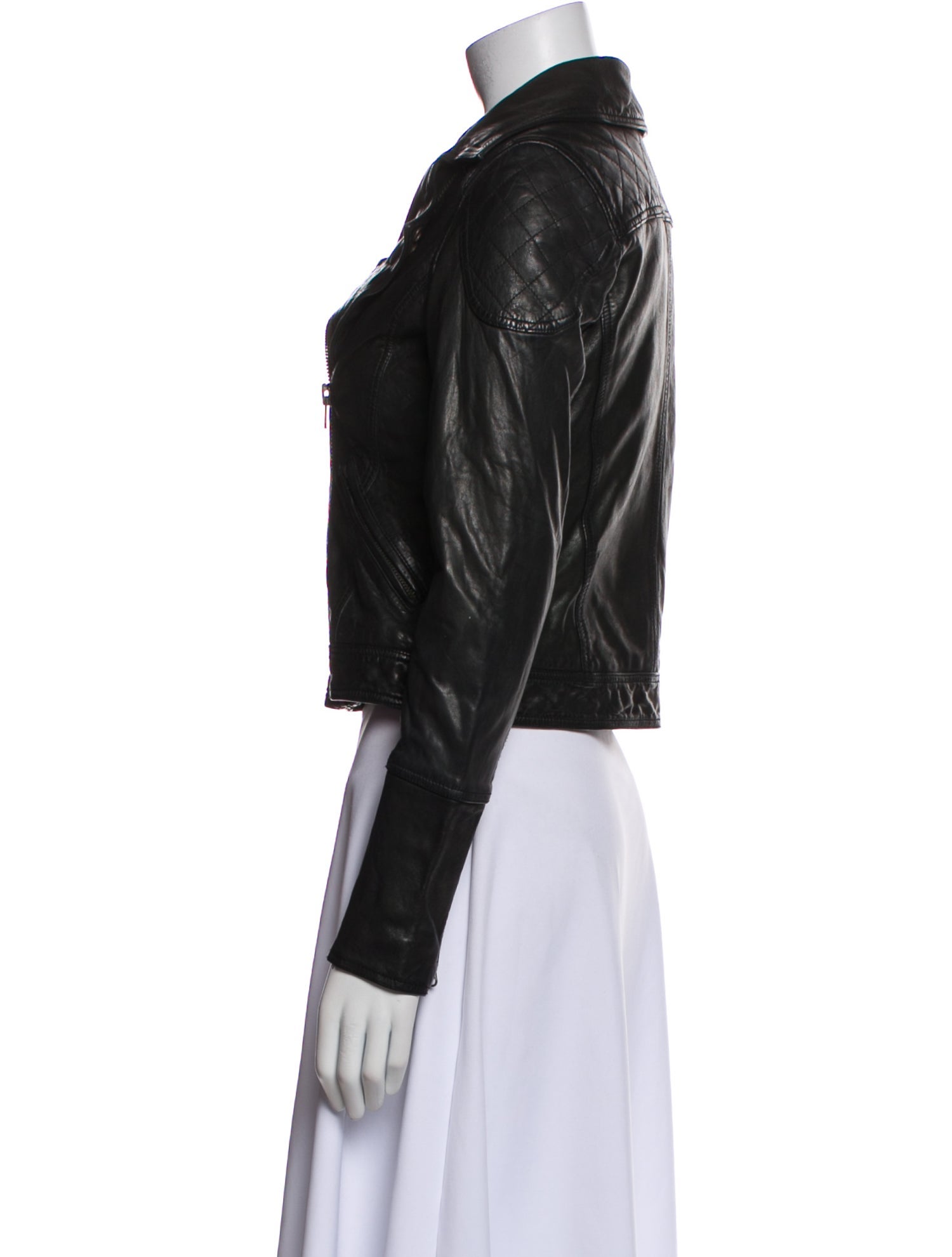 Linea Pelle Leather Biker Jacket