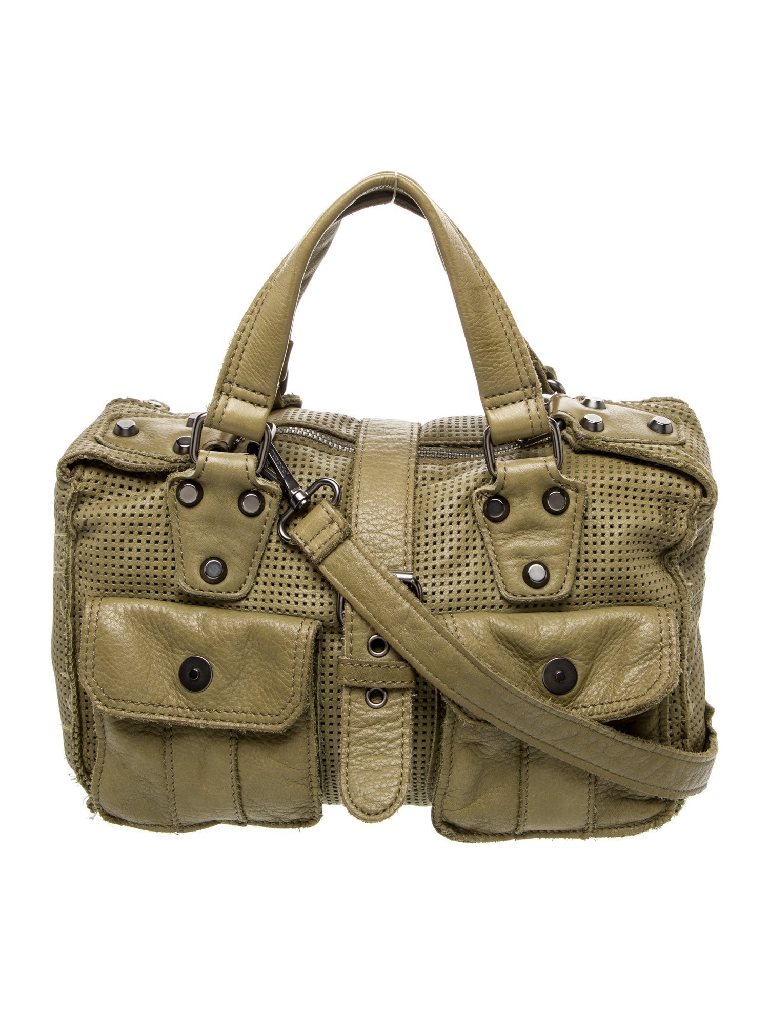 Linea Pelle Leather Top Handle Bag