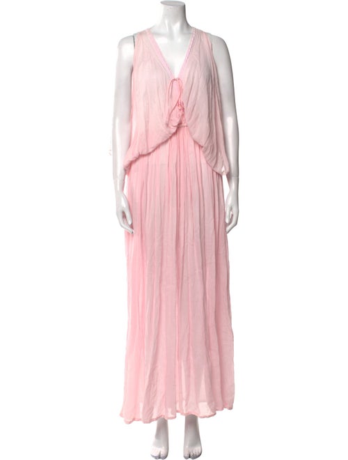 Les Neo Bourgeoises V-Neck Long Dress