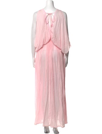 Les Neo Bourgeoises V-Neck Long Dress