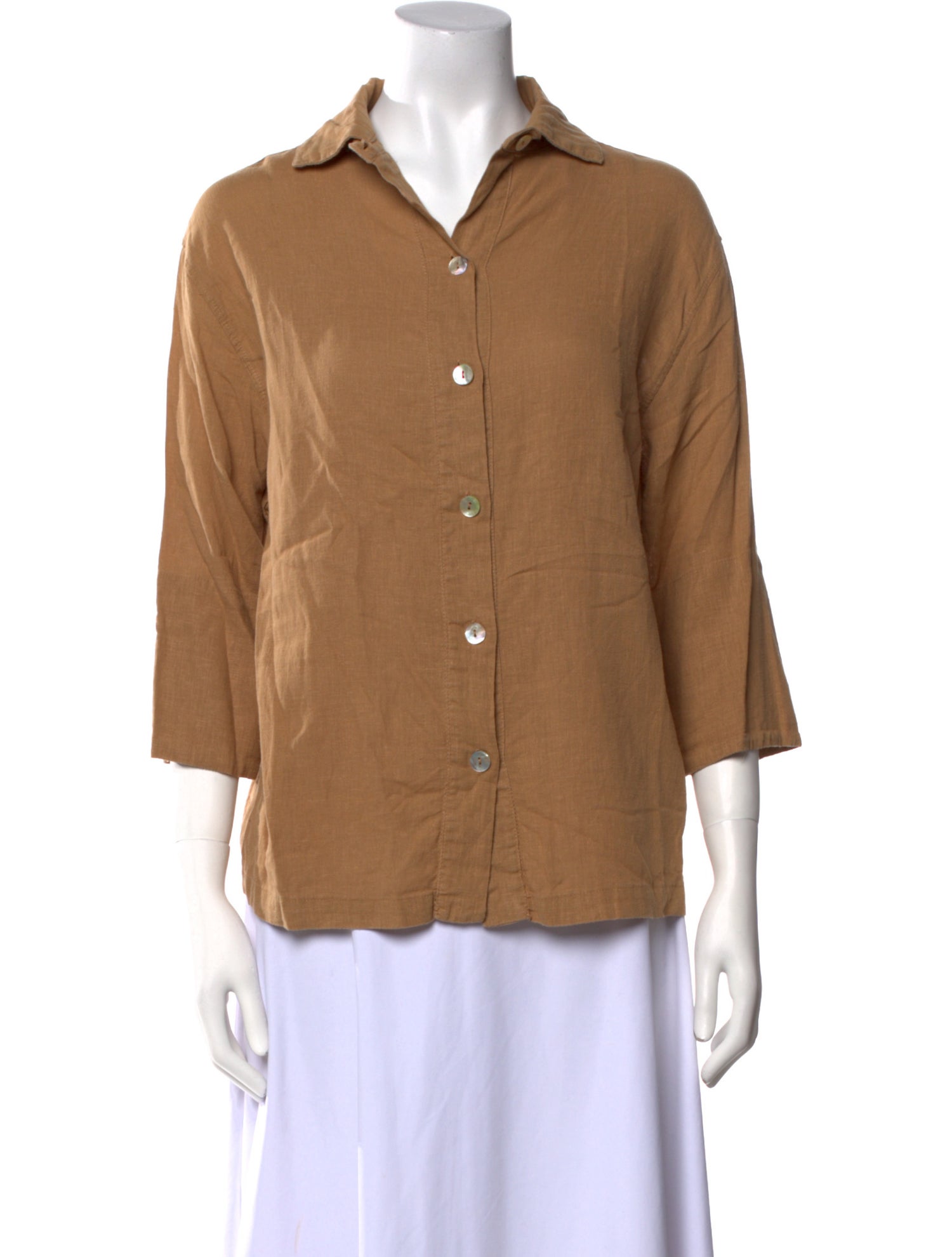 Lenny Niemeyer Three-Quarter Sleeve Button-Up Top