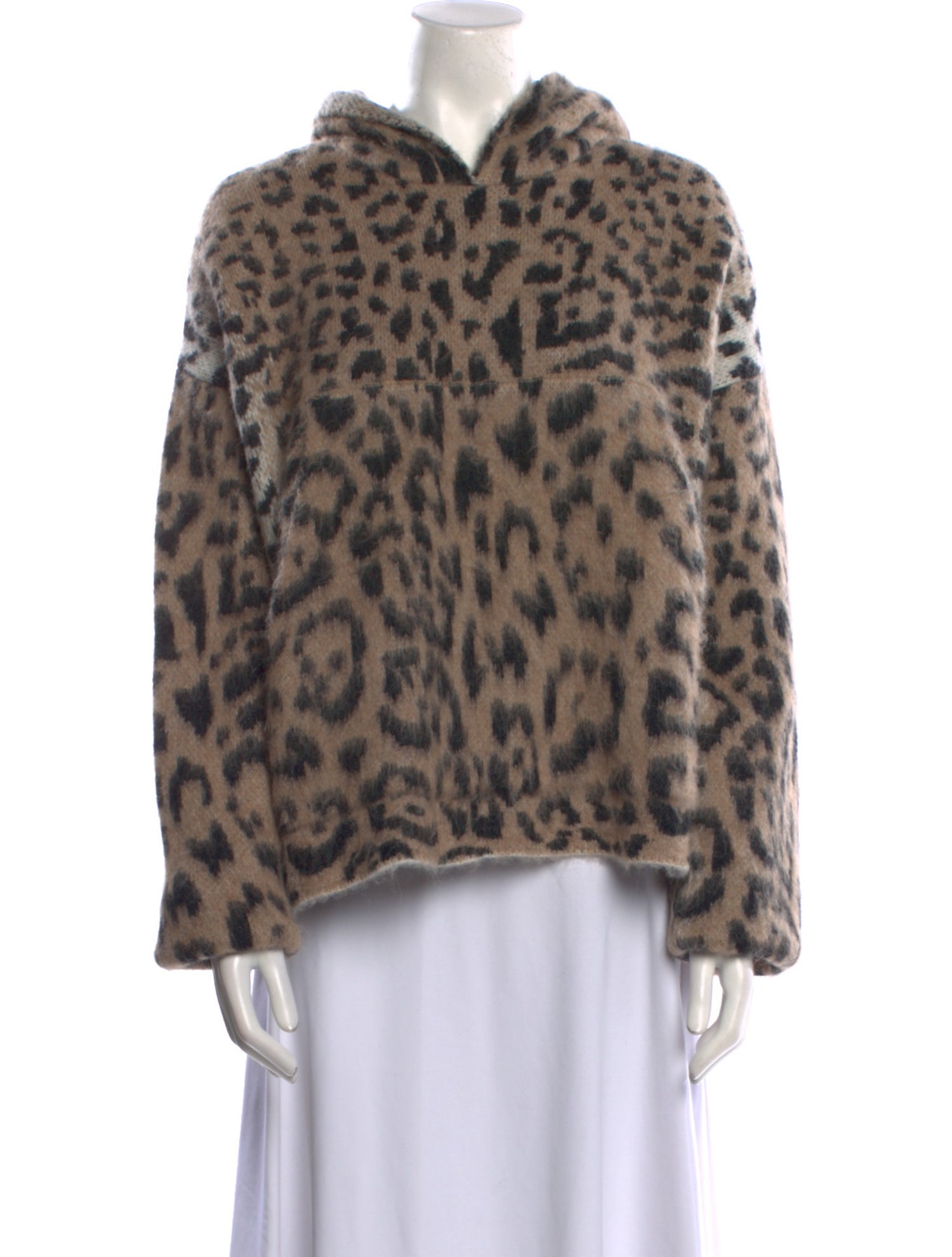 Laneus Alpaca Animal Print Sweater