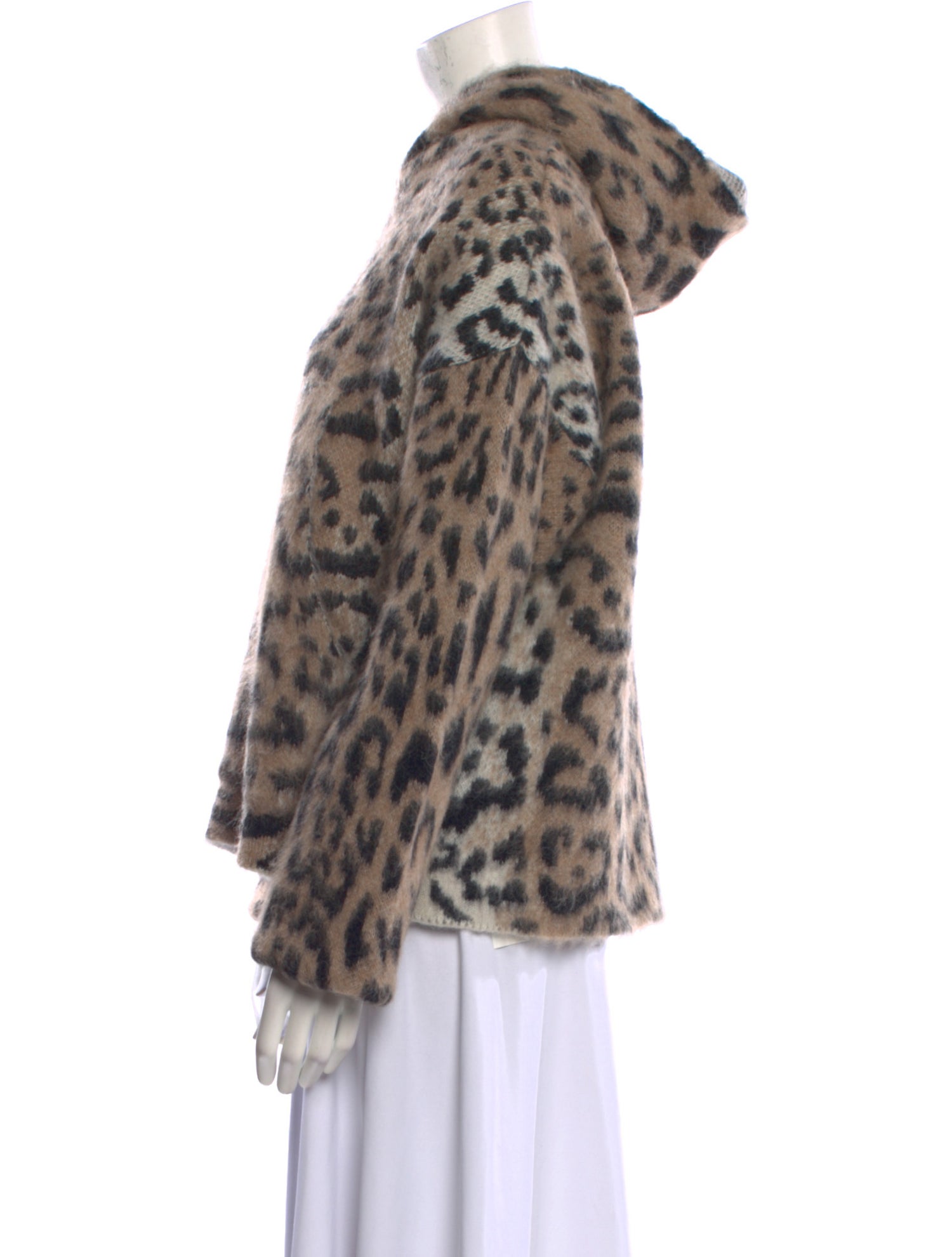 Laneus Alpaca Animal Print Sweater