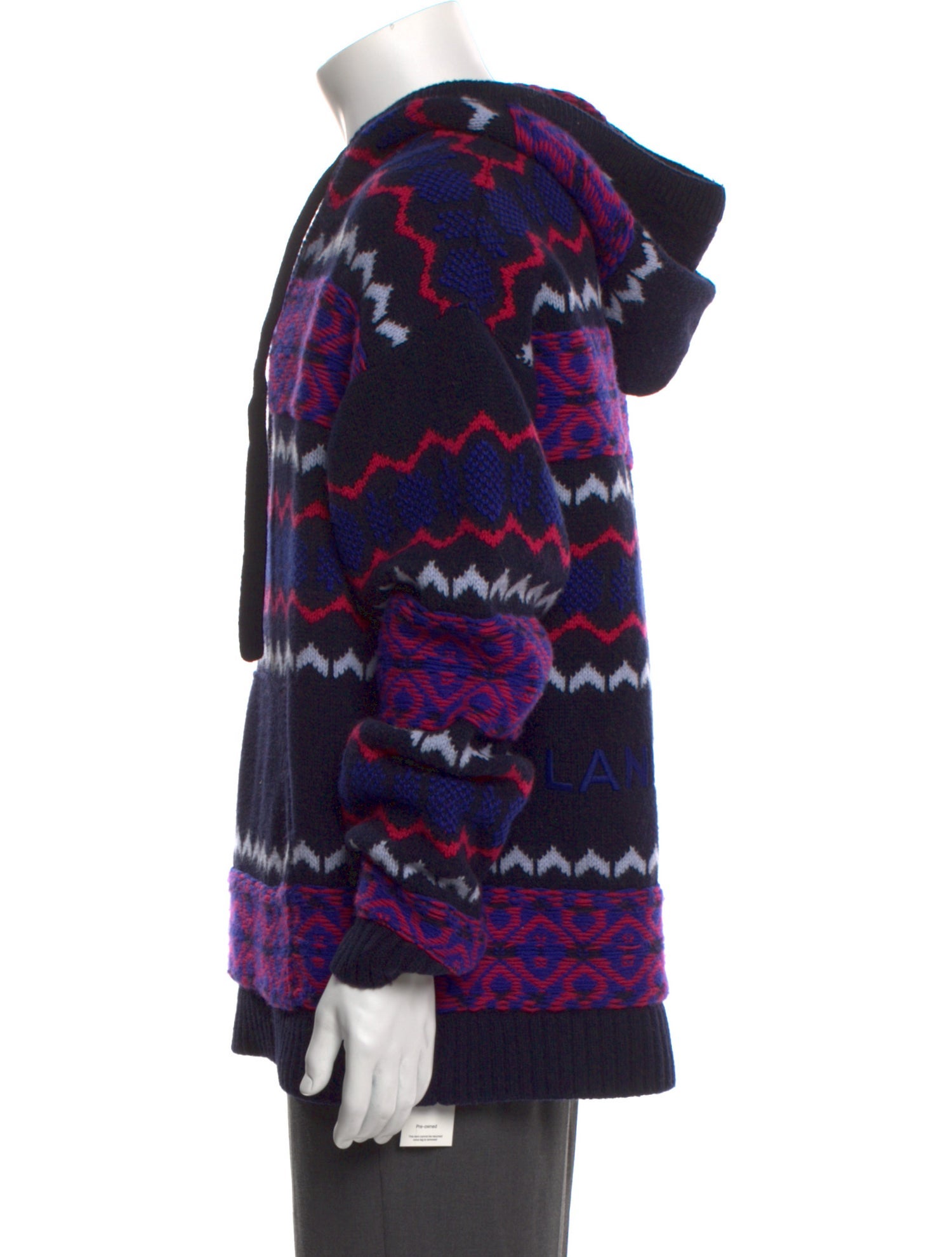 Laneus Virgin Wool Printed Pullover