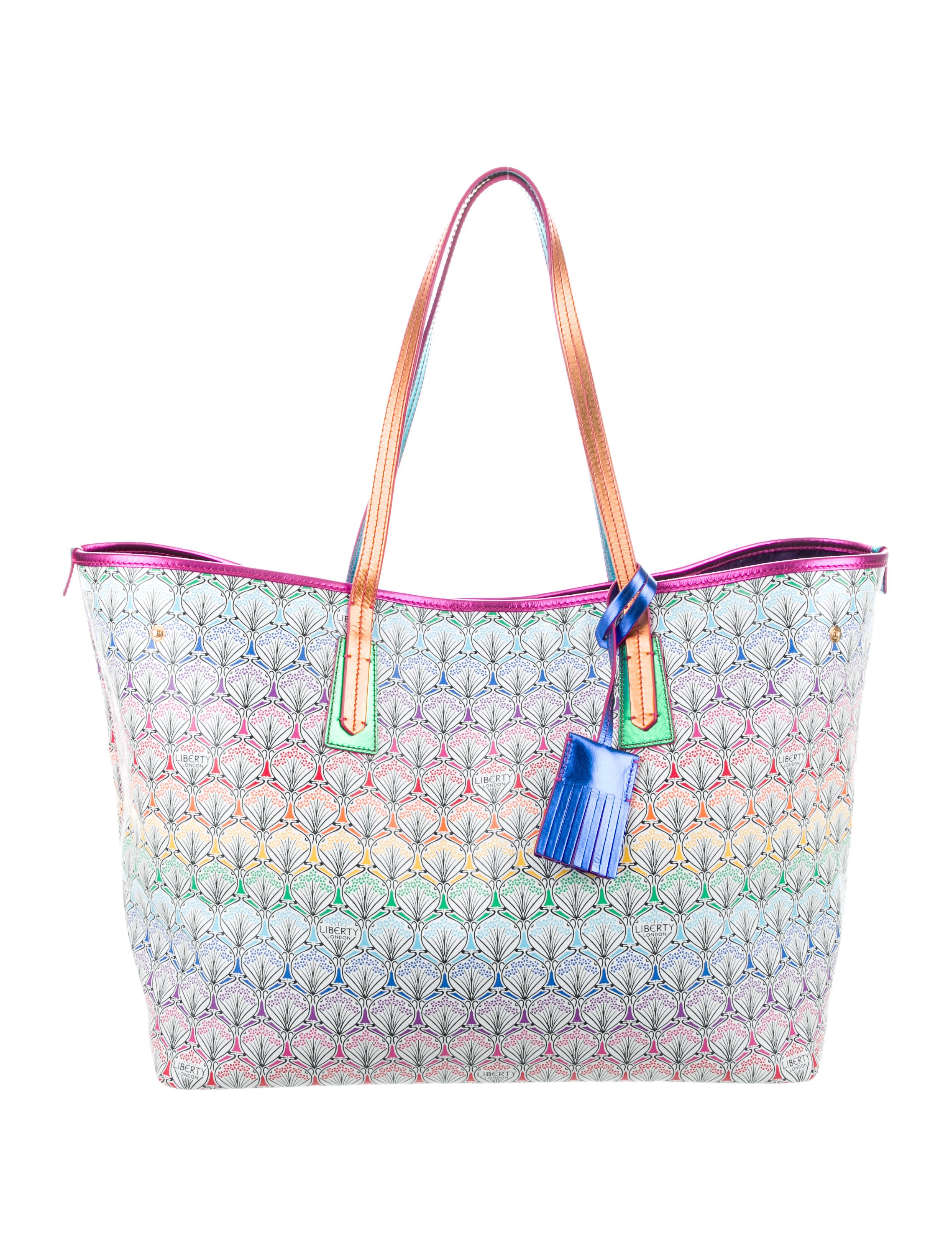 Liberty of London Rainbow Marlborough Tote - White Totes