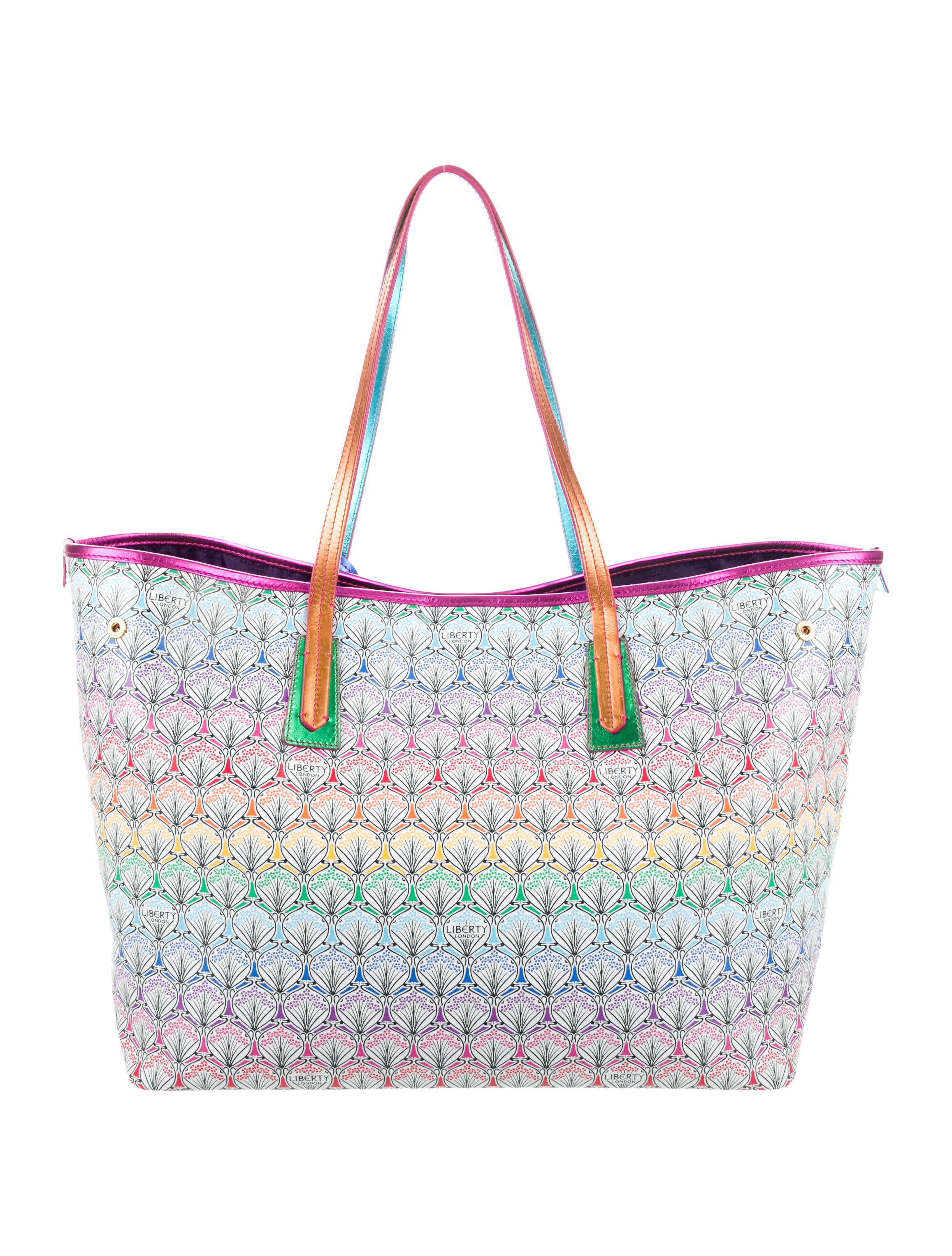 Liberty of London Rainbow Marlborough Tote - White Totes, Handbags