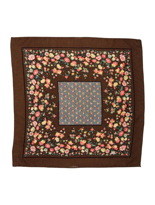Liberty of London Printed Woven Scarf Brown