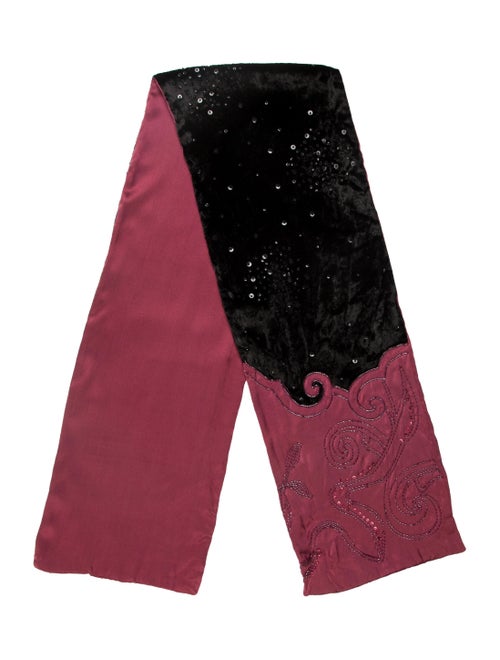 Liberty of London Silk Embellished Scarf Black