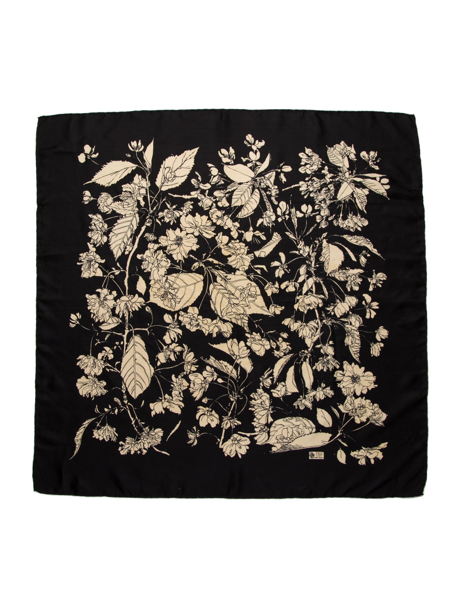 Liberty of London Silk Floral Print Scarf