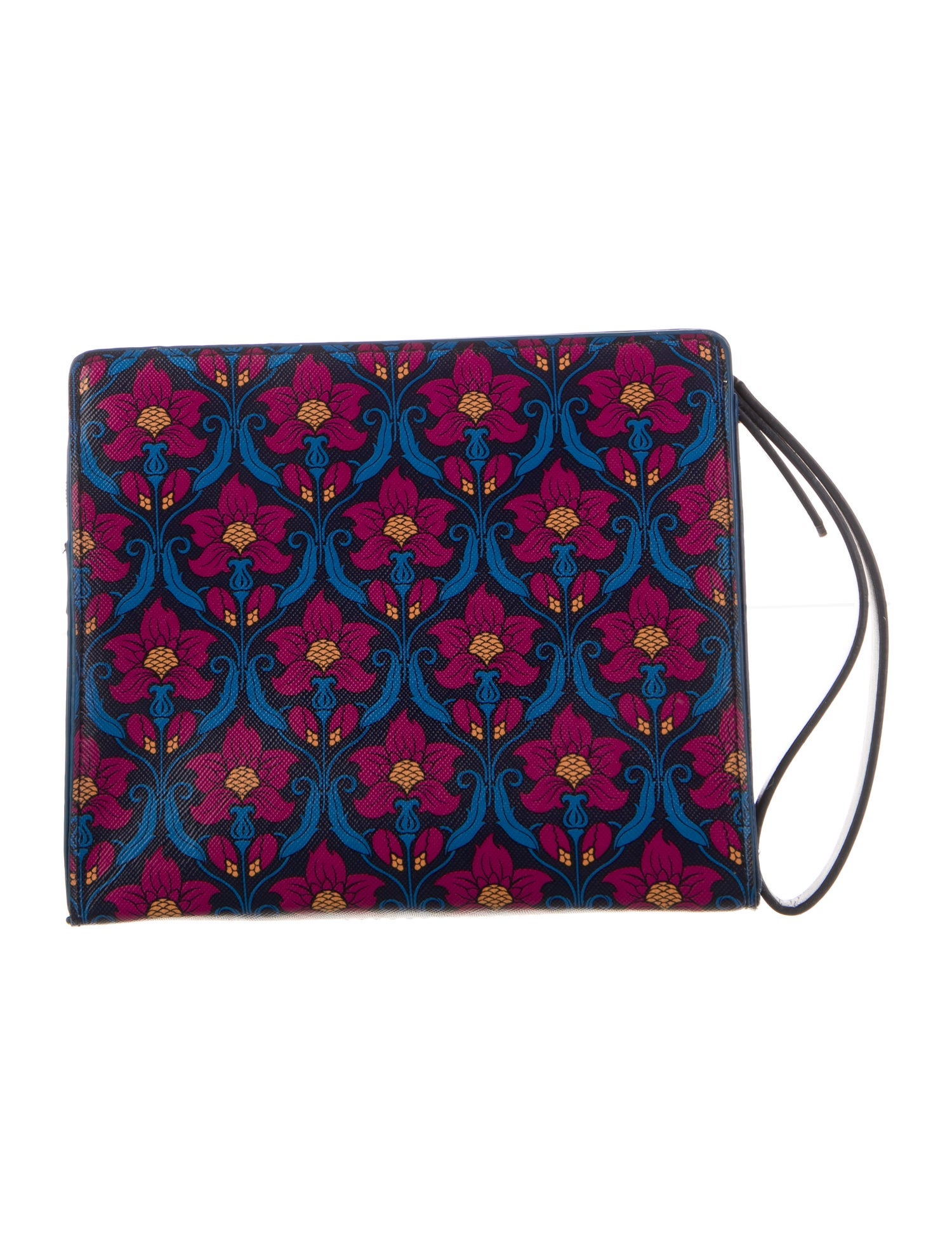 Liberty of London women's blue pattern print cosmetic bag