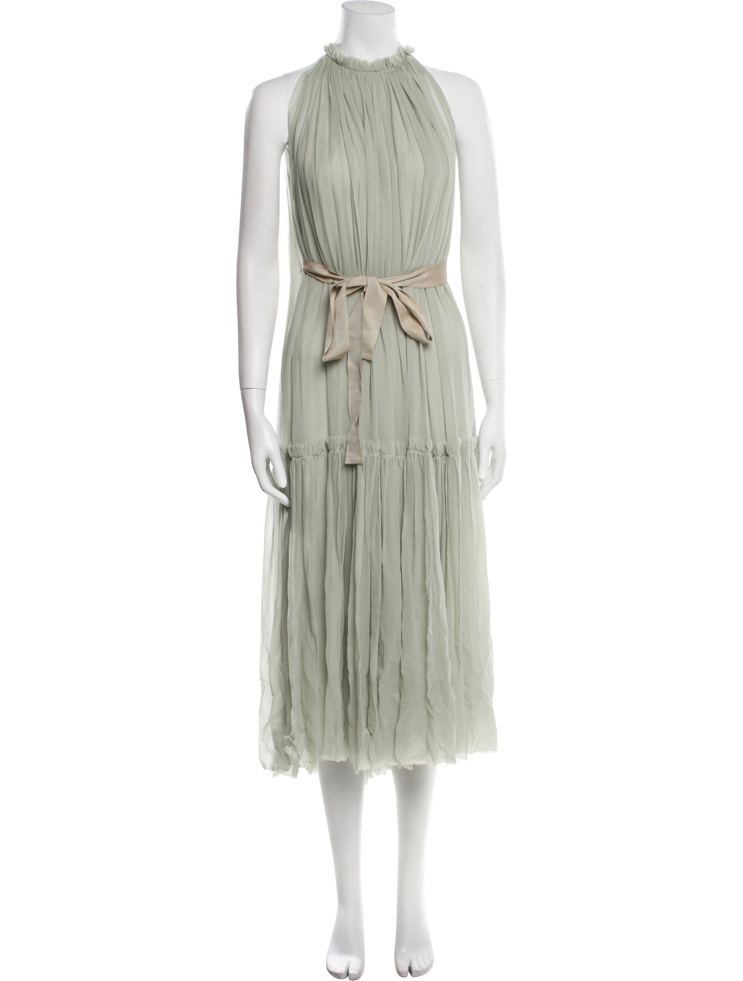 Louiza Babouryan Mock Neck Long Dress