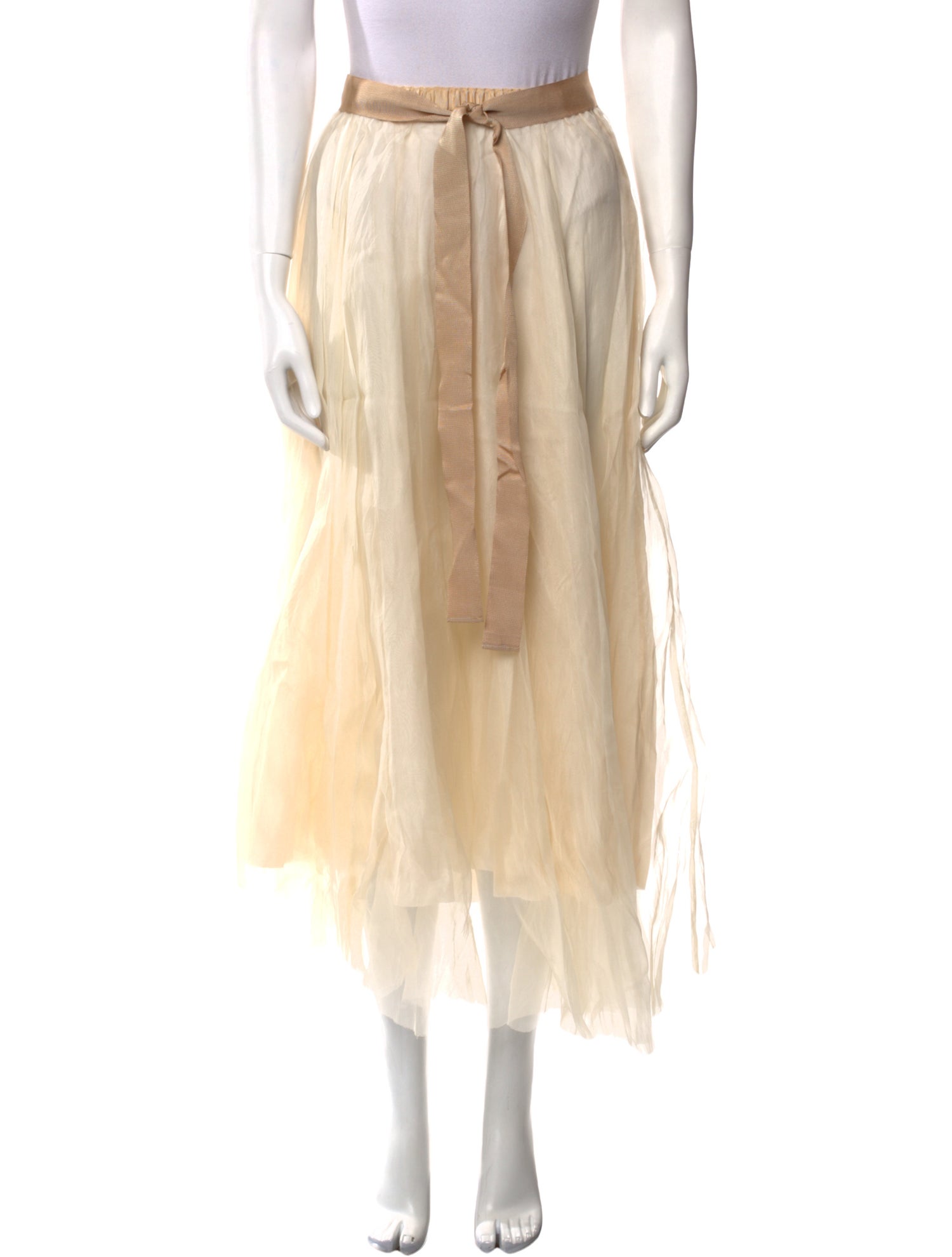 Louiza Babouryan Silk Midi Length Skirt w/ Tags