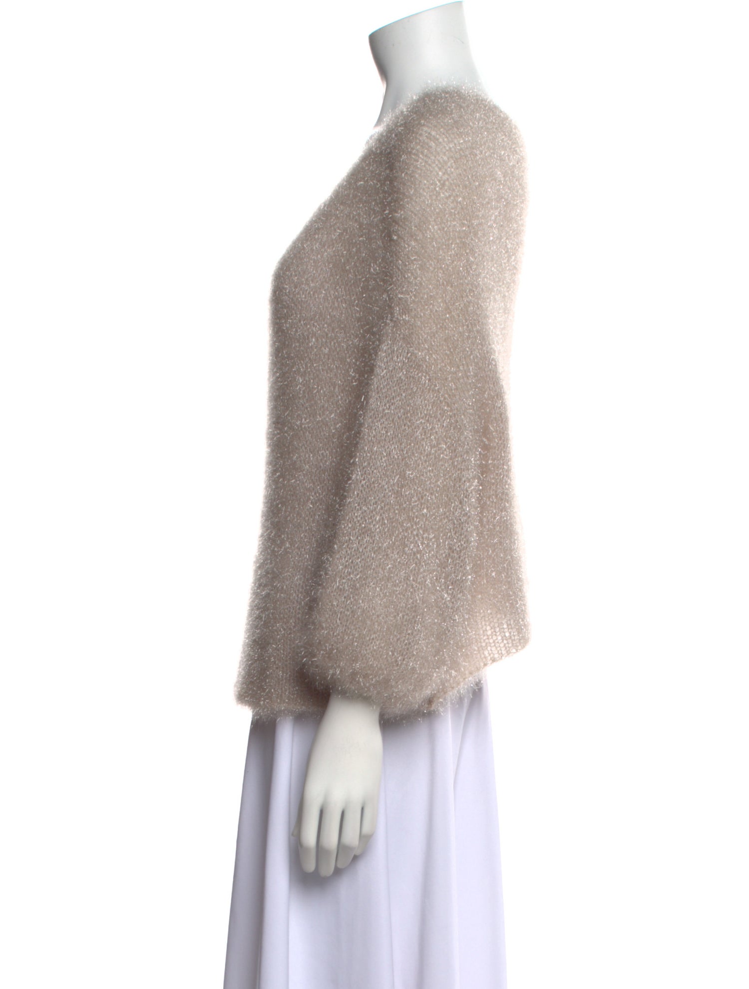 Louiza Babouryan Scoop Neck Sweater