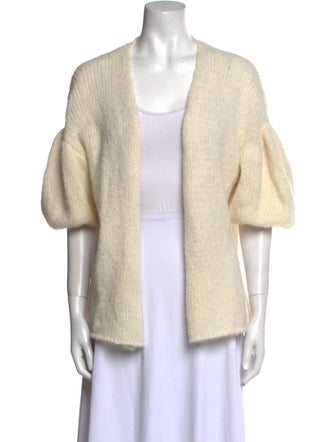 Louiza Babouryan Alpaca Open Front Sweater