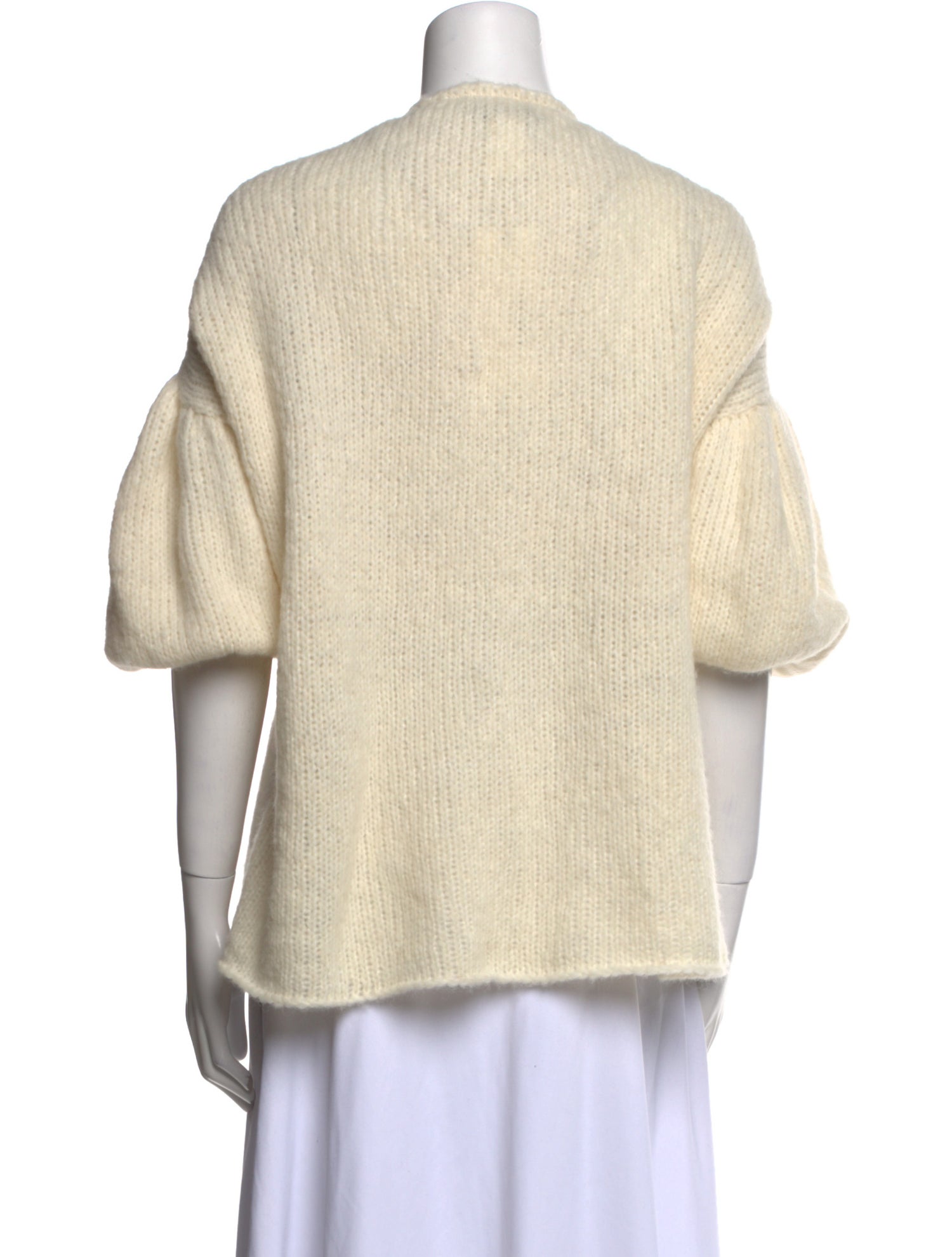 Louiza Babouryan Alpaca Open Front Sweater