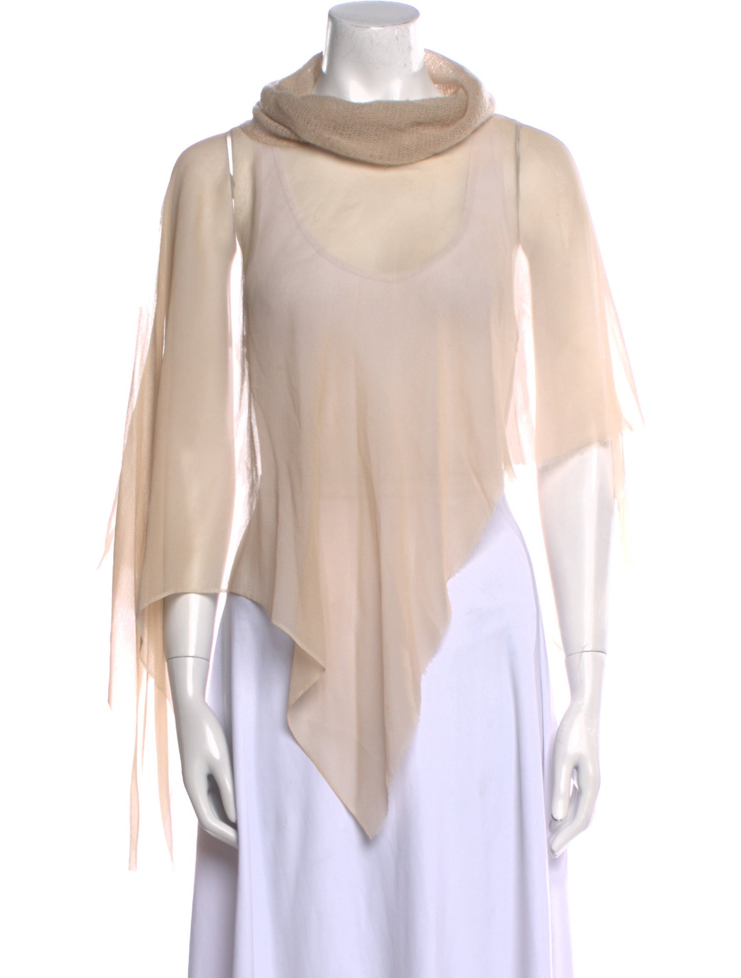 Louiza Babouryan Cashmere Cowl Neck Sweater