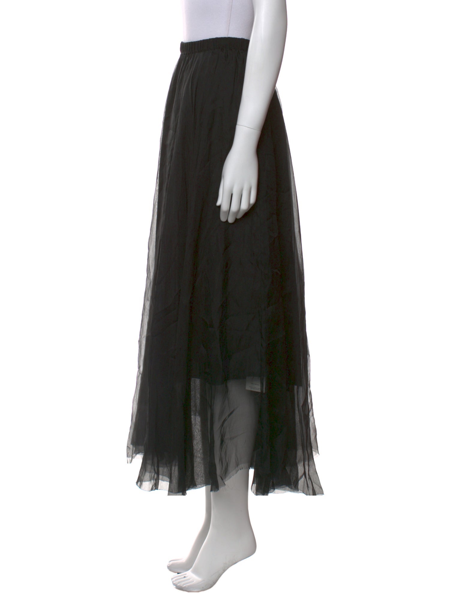 Louiza Babouryan Silk Midi Length Skirt