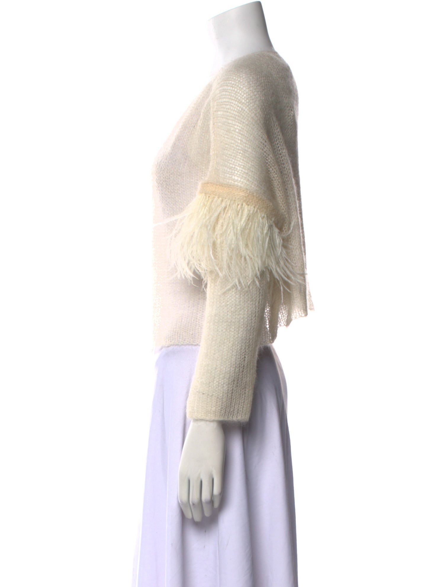 Louiza Babouryan Mohair Scoop Neck Sweater