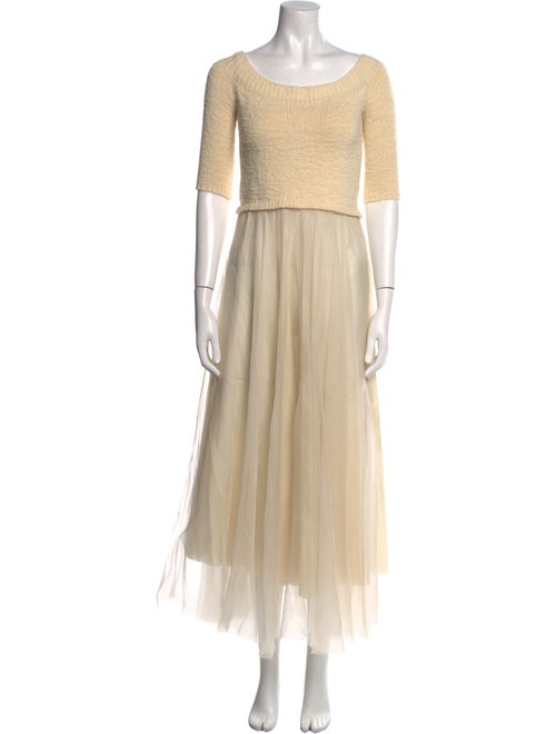 Louiza Babouryan Wool Long Dress