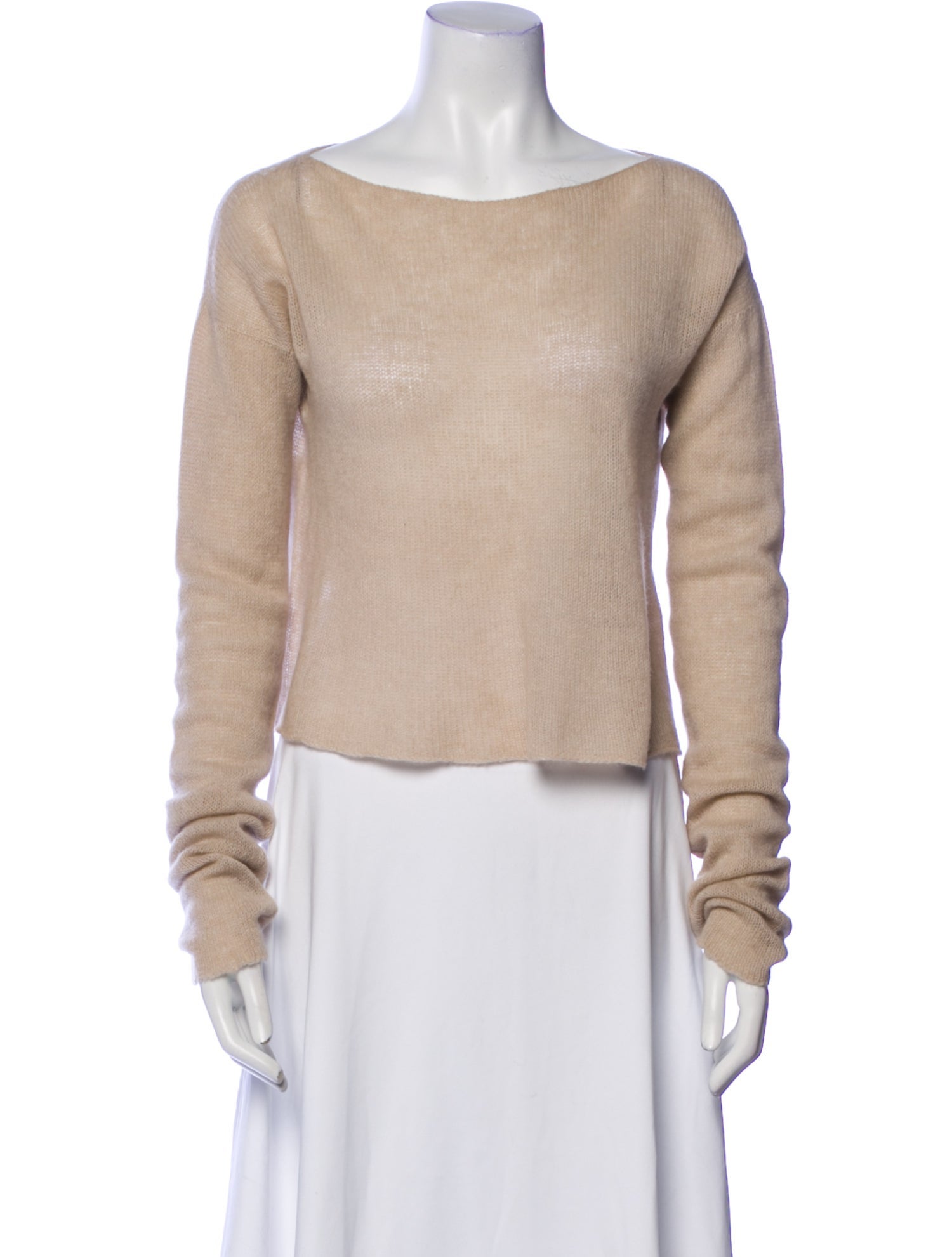 Louiza Babouryan Cashmere Scoop Neck Sweater