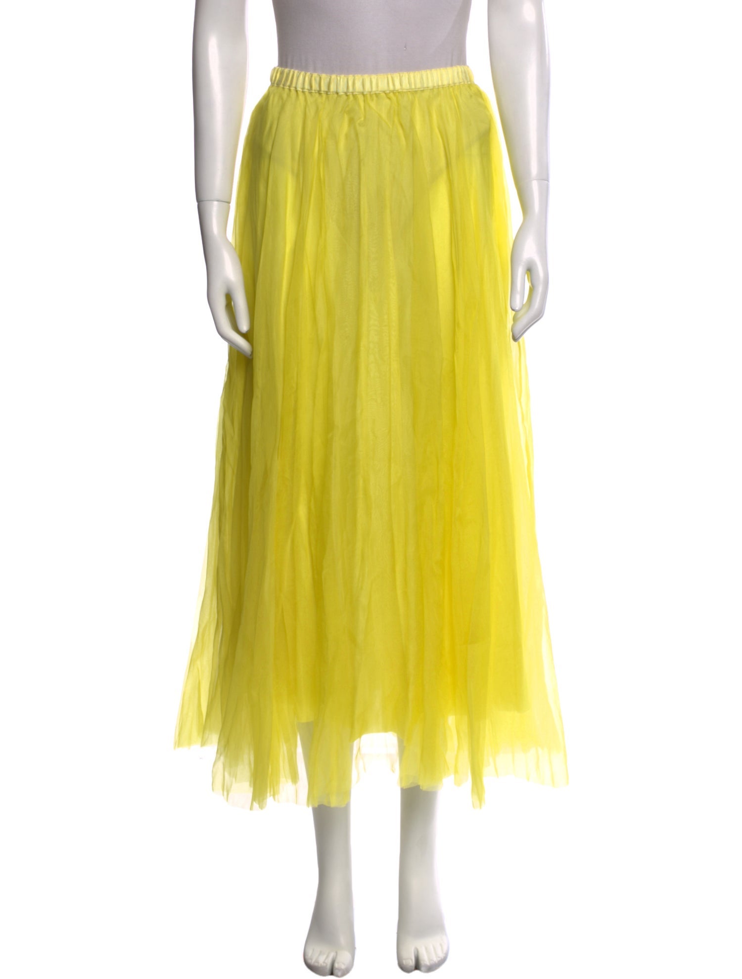 Louiza Babouryan Silk Midi Length Skirt