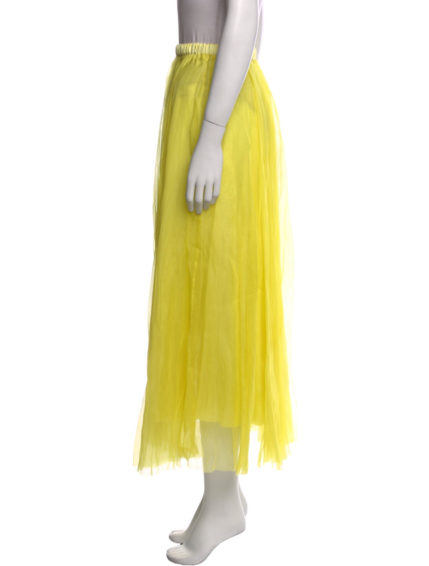 Louiza Babouryan Silk Midi Length Skirt