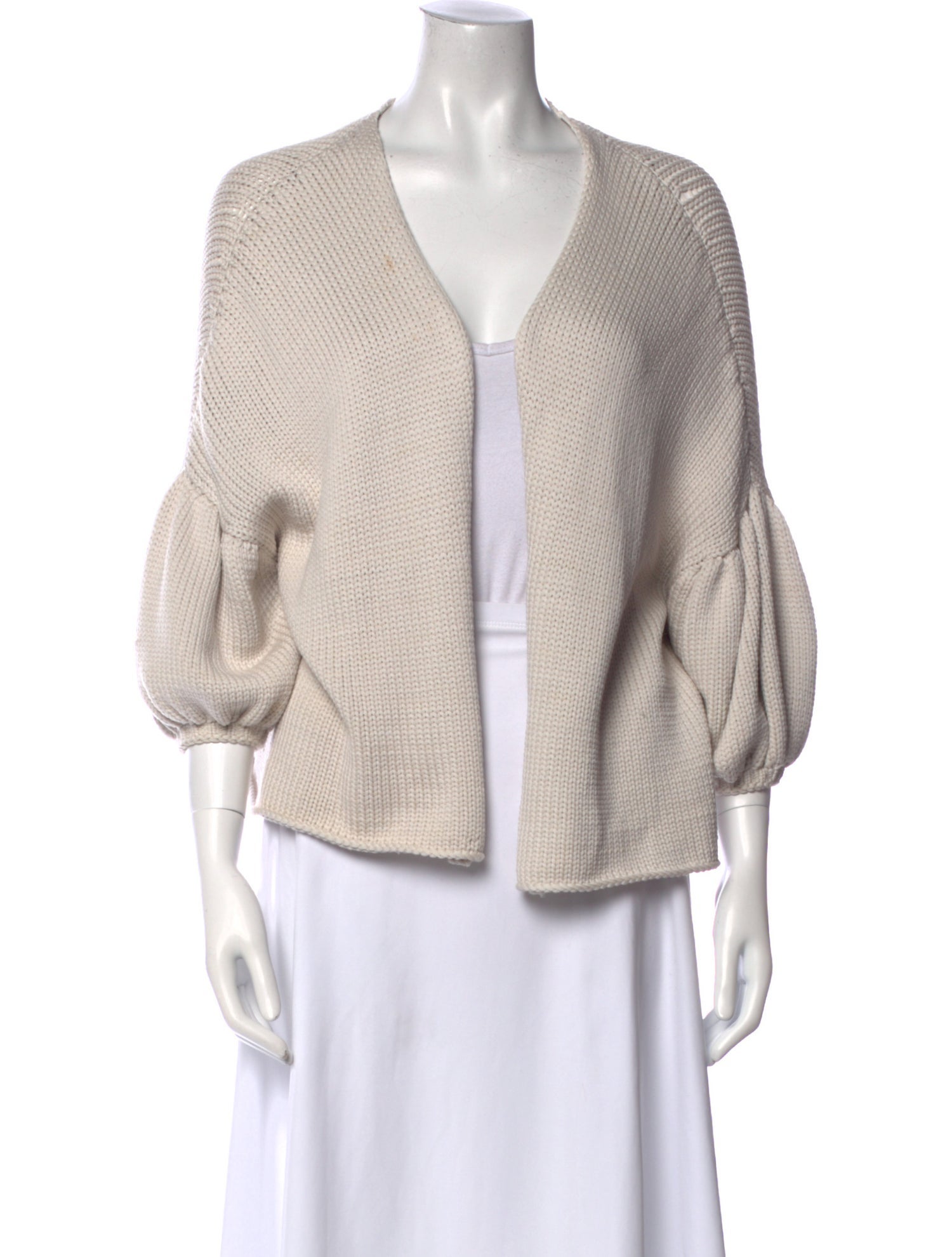 Louiza Babouryan Open Front Sweater