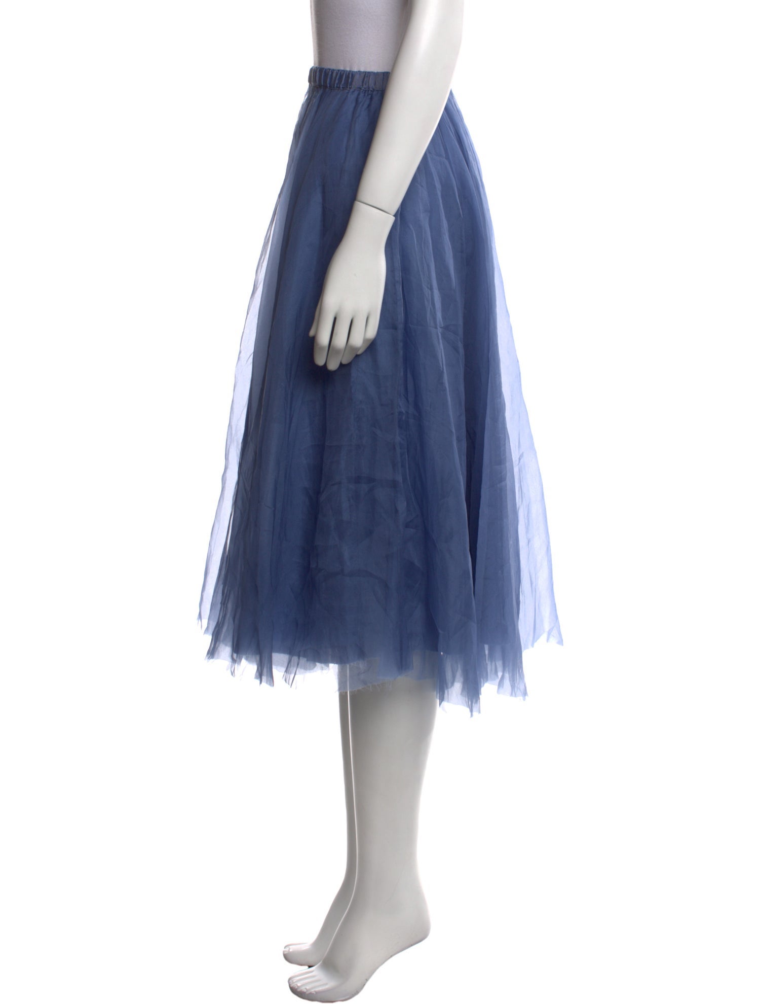 Louiza Babouryan Silk Knee-Length Skirt