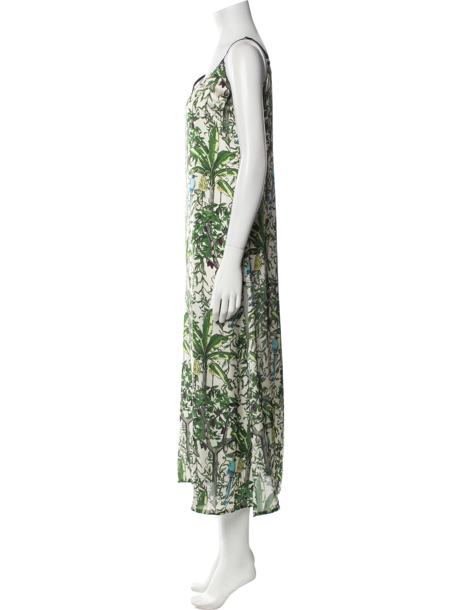 LoboRosa Floral Print Midi Length Dress