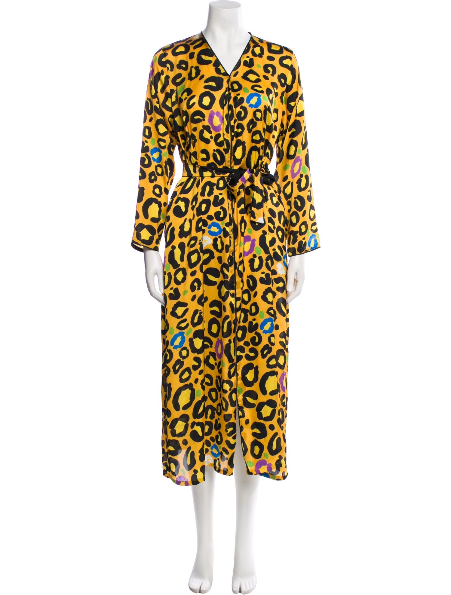 LoboRosa Animal Print Long Dress