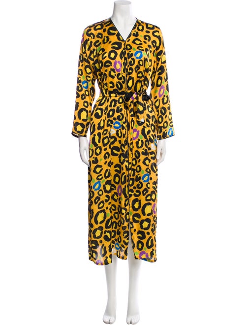 LoboRosa Animal Print Long Dress