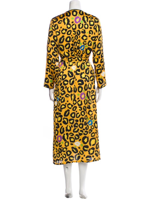 LoboRosa Animal Print Long Dress