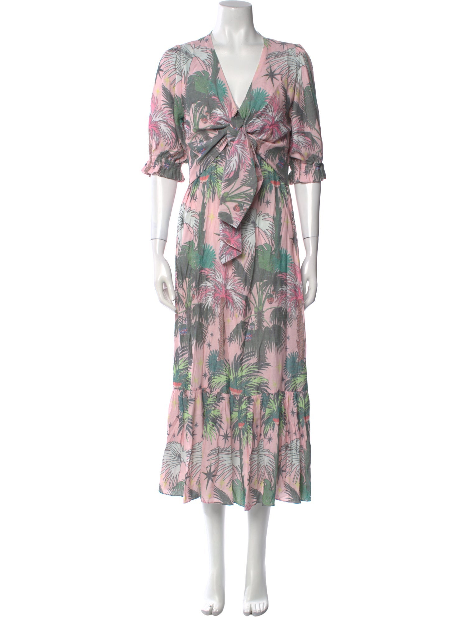 LoboRosa Floral Print Long Dress