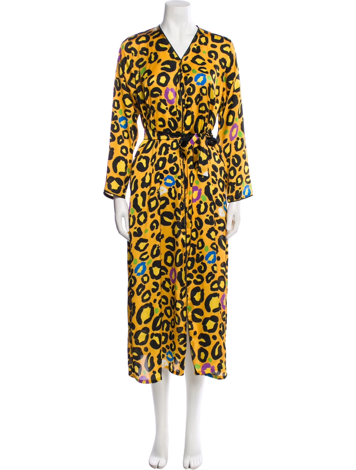 LoboRosa Animal Print Long Dress