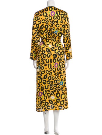 LoboRosa Animal Print Long Dress