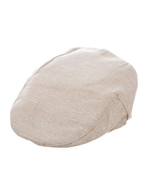 Lock & Co. Hatters Linen Newsboy Hat beige