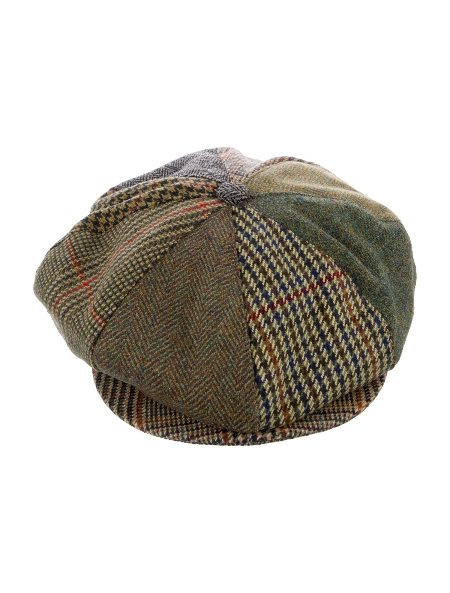 Lock & Co. Hatters green pattern print newsboy hat