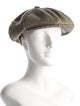 Lock & Co. Hatters green pattern print newsboy hat