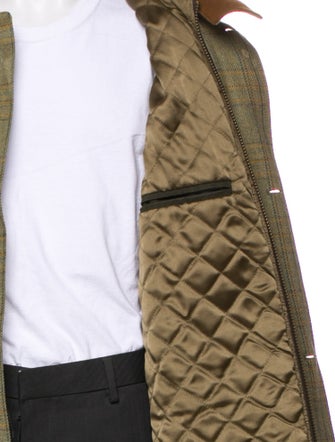 Lock & Co. Hatters Wool Plaid Print Coat